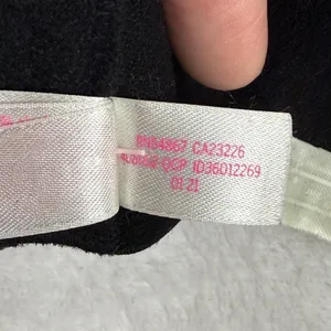 PINK Victoria's‎ Secret Black Teal Butterfly Lace Strappy Back Bralette Small thumbnail 8