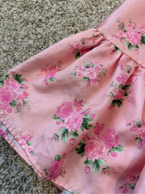 LoveShackFancy x Target Cecile Pink Floral Puff-Sleeve Dress Size 12 thumbnail 11