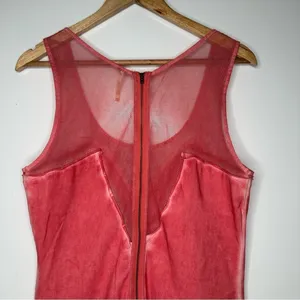 Free People Ice Ice Baby Embellished Sleeveless Mini Dress in Pink Lemonade L thumbnail 5
