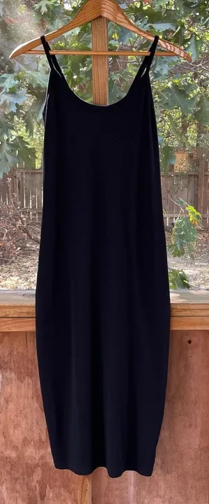 Gap Women's Modern Convertible Strap Midi Dress Black Size S thumbnail 1