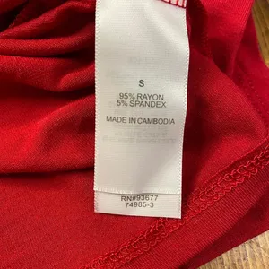 Bisou Bisou‎ NWT Red One Shoulder Top Size Small Going out, Boho thumbnail 6