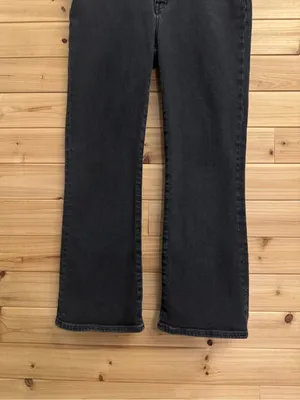 Madewell 29/8 Black Mid Rise Kick Out Jeans Casual Gothic School Bootcut thumbnail 3