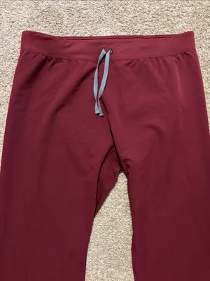 Figs Women's Burgundy Livingston Straight Leg Scrub Pants XXL thumbnail 5