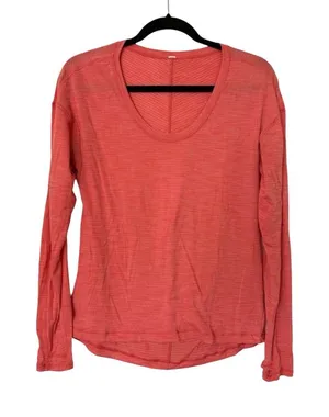 Lululemon Lightweight Scoop Neck Long Sleeve Tee Womens 6 thumbnail 1