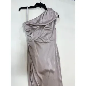elle zeitoune Luna one shoulder maxi Satin Gown Size XS thumbnail 8