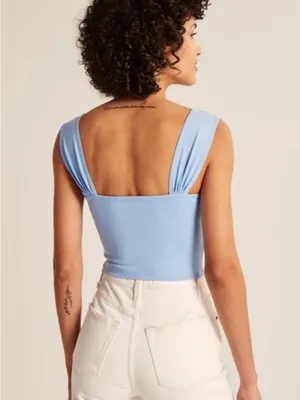 Abercrombie & Fitch SoftAF Seamless Sweetheart Crop Top Size XL NWOT thumbnail 2