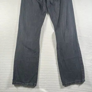 Aeropostale 90's Baggy Black Wash Button Fly Distressed Denim Jeans Size 0 thumbnail 9