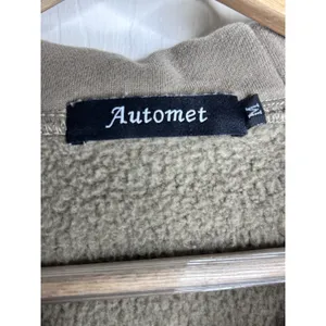 Automet Scuba Hoodie Half Zip Cropped Size Medium Mocha Athleisure thumbnail 8
