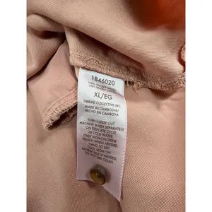 Teddi Rose Womens XL Dusty Rose Pink Tencel Button Down Shirt Dress High Low Hem thumbnail 5