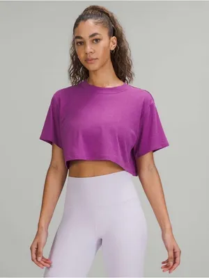 Lululemon All Yours Cropped T-Shirt NEW thumbnail 1
