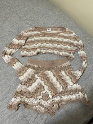 Princess Polly Leah Knit Set Beige Multi thumbnail 1