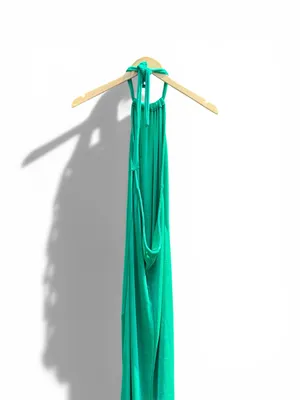 ASOS DESIGN Green Halter Neck Maxi Dress, Size US 6 (UK 10) thumbnail 7