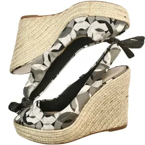 COACH Maritza wedge espadrille rope platform peeptoe sandal thumbnail 1