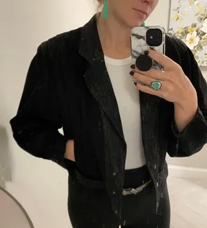 Rare Vintage 80’s Jacket Black Size L thumbnail 1