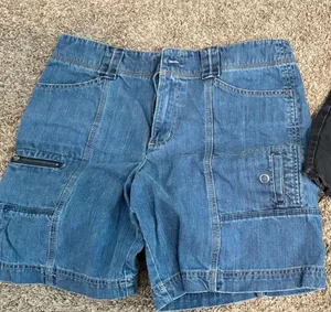 Eddie Bauer Blue Denim Cargo Shorts thumbnail 1