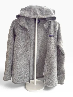 Patagonia Better Sweater Full-Zip Hoody Jacket - M - Birch White/Grey thumbnail 1