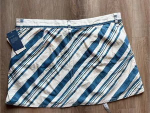 Universal Thread Blue and White Striped Mini Skirt‎ thumbnail 5