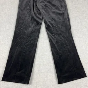 J McLaughlin Pants Womens 10 Black Velvet Dress Straight Leg Pockets Made USA thumbnail 10