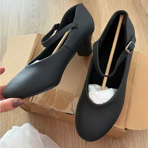 Black Mary Jane Women's dance Shoes‎ Size 6.5 thumbnail 4