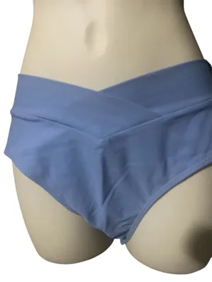 Bikini Two-piece Set Medium Blue Wrap Women size M summer swimsuit thumbnail 4