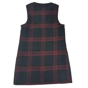 Sanctuary Women's Plaid‎ Sleeveless Vest Jacket Size Small Tweed thumbnail 2