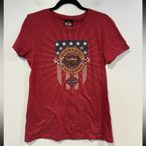 Red Harley Davidson Albuquerque short sleeve‎ Size XL thumbnail 1
