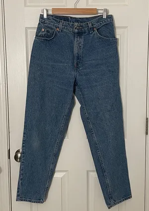 Levi's Women Vintage Blue Relaxed Fit Tapered Leg High Rise Jeans Size 12S thumbnail 1