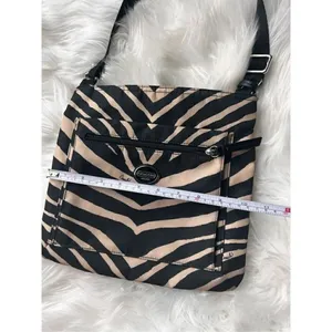 Coach Zebra print Black and Cream Crossbody Bag thumbnail 7