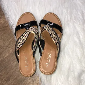 Lotus wedge sandals size 7 Tan thumbnail 3