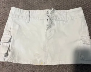White Princess Polly Cargo Skirt Mini thumbnail 1