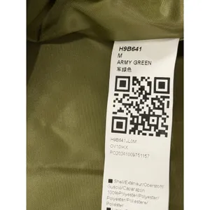 Army Green Double Breasted Trench Coat Longline Jacket H9B641 Size M thumbnail 8