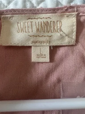 Sweet Wanderer Dress Maternity Flutter Sleeve Tiered Midi Dress thumbnail 6