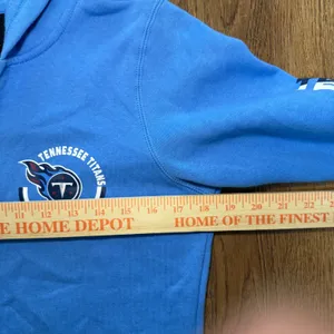 NFL Tennessee Titans Zip Up Hoodie Jacket Blue NFL Team‎ Apparel Girls XL (16) thumbnail 8