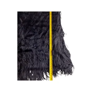 Balera Sequin Fringe One Shoulder Dress‎ Black Sleeveless Flapper Costume thumbnail 6