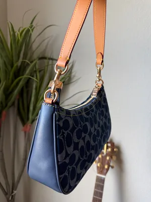 Coach Teri Denim Canvas Shoulder Bag  thumbnail 2
