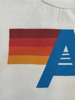 Aviator Nation logo crewneck sweatshirt white small thumbnail 4