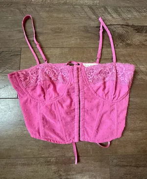 Pink corset top Pacsun thumbnail 1