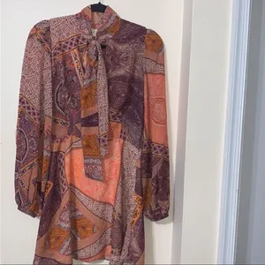NWT divine heritage paisley orchid mini dress s‎ thumbnail 3