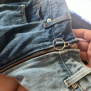 Revice split color full zippered denim jeans two color Size 24 light &‎ dark thumbnail 7