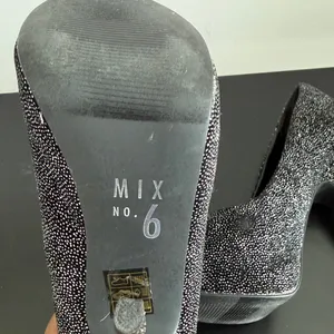 Mix No. 6 Black Sparkle Platform‎ Stilettos Sz 6.5 thumbnail 8