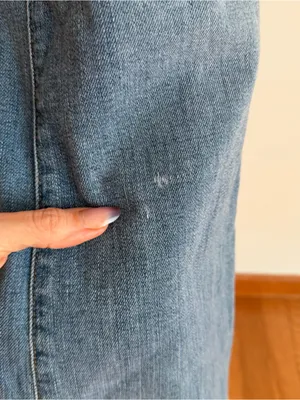 7 For All Mankind Denim Corset Jumpsuit Sweetheart Button Front Medium M thumbnail 6