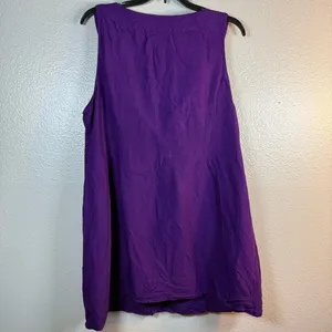 New York & Co. Purple Sleeveless tunic SZ:XL thumbnail 3