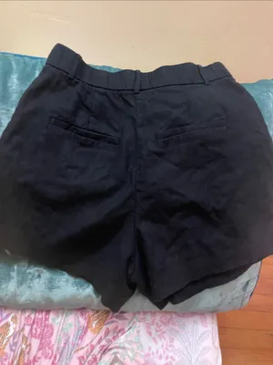 Abercrombie & Fitch high waisted tailored linen blend Shorts size 27/4 thumbnail 2
