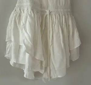 Free People White Prima Shortsie Workout Athletic Romper NWT Size Large thumbnail 3