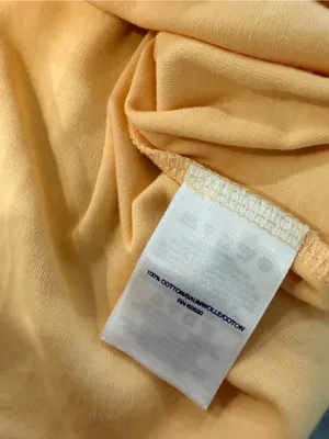 NWOT Lands End Size L Pale Yellow Short Sleeve Cotton Collared Polo Shirt thumbnail 9