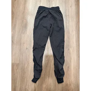Lululemon Beyond the Studio Jogger Black Ruched Pinstripe Pants Size 2 LW5CZHS thumbnail 2