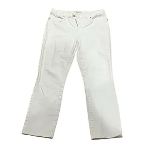 Madewell Women's White Straight Crop Denim Jeans Size 28 thumbnail 3