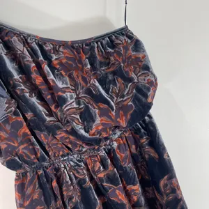 Adelyn Rae Angie Dress One Shoulder Velvet Floral Ruffle Small New With Tags thumbnail 9