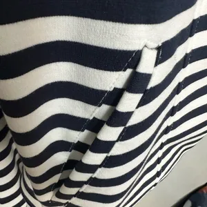 Lane Bryant Navy and White Striped Blazer Moto Zip 18 New thumbnail 8
