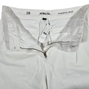 J. Crew Wide-leg essential jean in white denim 28 NWT‎ thumbnail 5